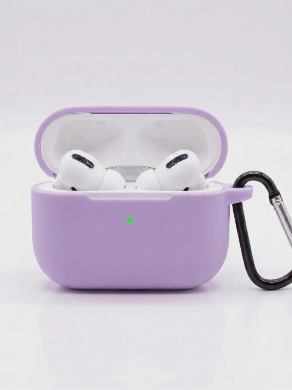 Silicone AirPods Pro Case with Keychain Clip Shockproof Protective Cover